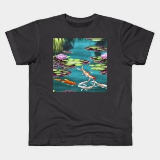 Pretty Koi Pond Kids T-Shirt